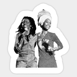 Black STYLE Two Queen soultrain Sticker